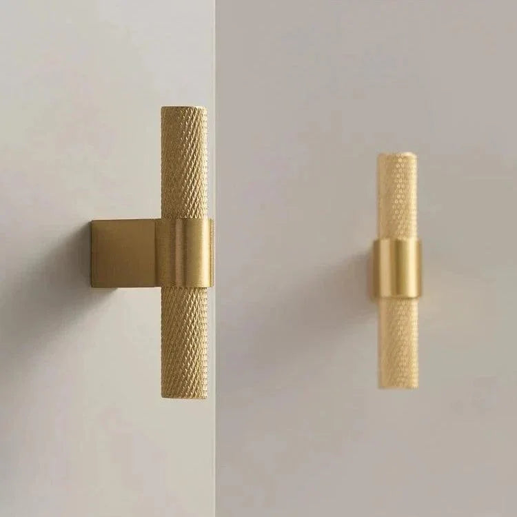 Reedmont Brass Knurled T-Bar Handle