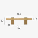 Reedmont Brass Knurled T-Bar Handle
