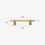 Reedmont Brass Knurled T-Bar Handle
