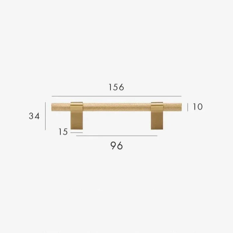 Reedmont Brass Knurled T-Bar Handle