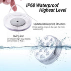 Remote-Controlled Colour-Changing Submersible LED Light with Suction Cups, view 3