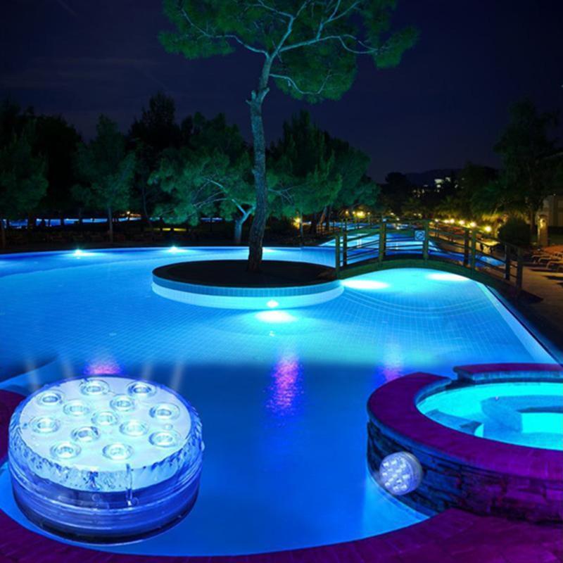 Remote-Controlled Colour-Changing Submersible LED Light with Suction Cups, view 6