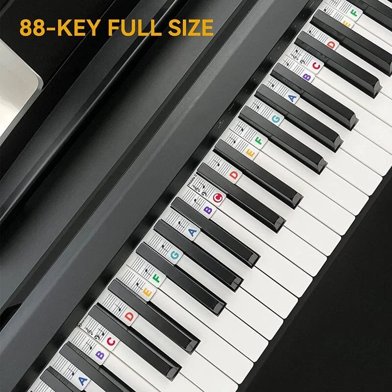 Removable Silicone Piano Keyboard Note Labels for 88-Key Pianos, view 3