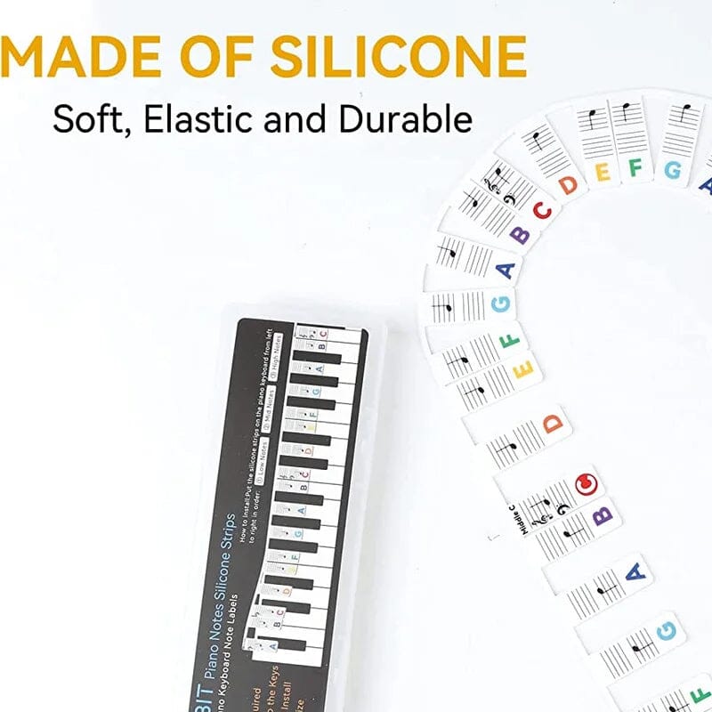 Removable Silicone Piano Keyboard Note Labels for 88-Key Pianos, view 5