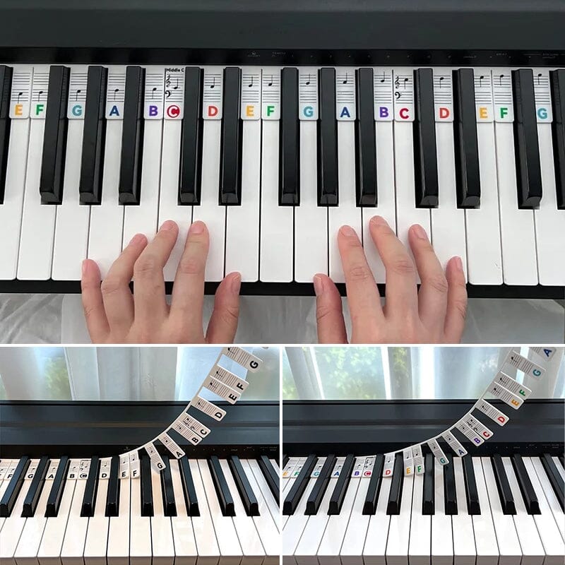 Removable Silicone Piano Keyboard Note Labels for 88-Key Pianos, view 9