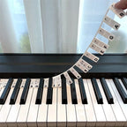 Removable Silicone Piano Keyboard Note Labels for 88-Key Pianos