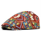 Retro Cotton Flat Cap with Curved Brim, Soft Crown and Adjustable Back Strap, view 7