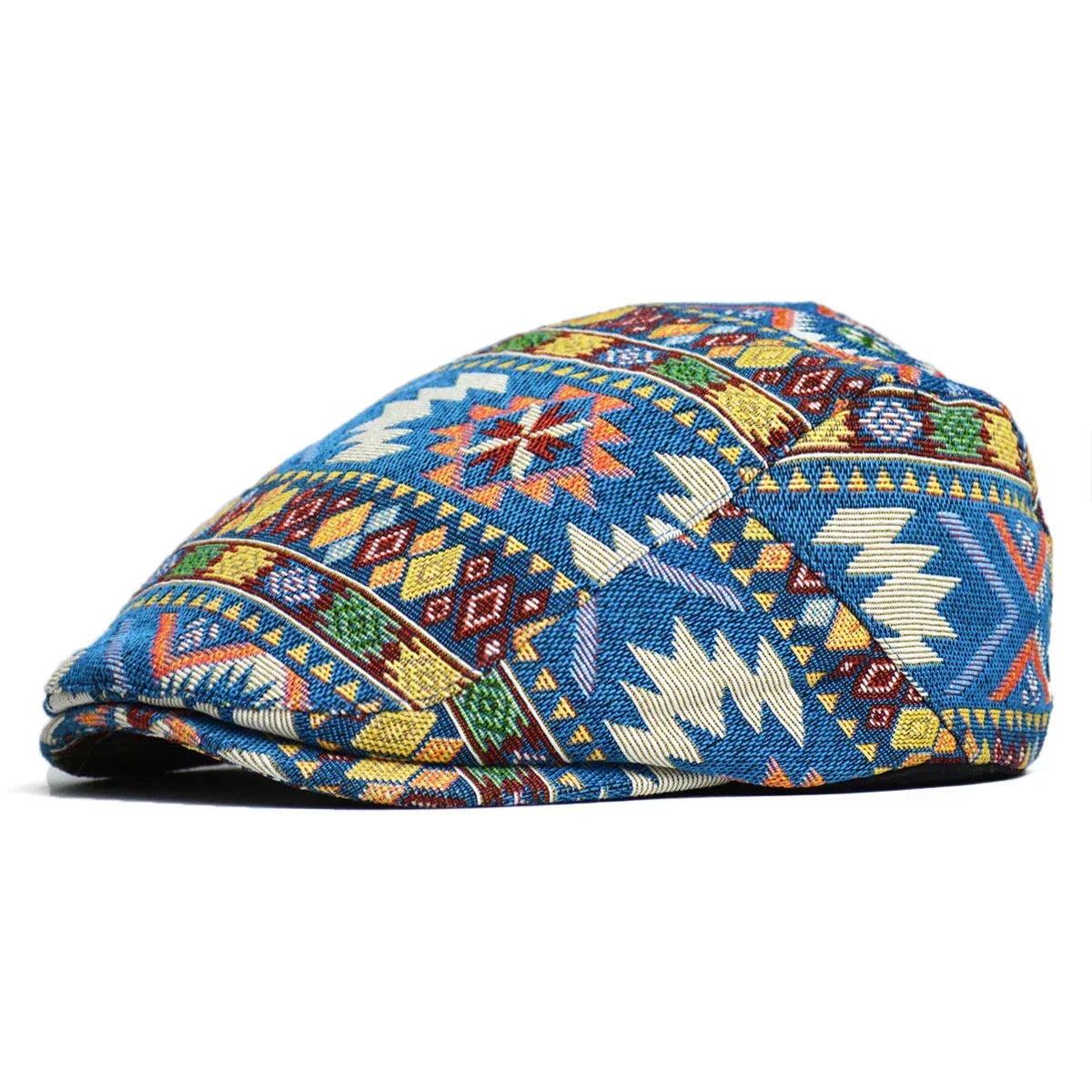 Retro Cotton Flat Cap with Curved Brim, Soft Crown and Adjustable Back Strap, view 8