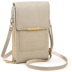 RFID-Blocking Phone Crossbody Bag, 19 x 11 x 5 cm, PU Leather