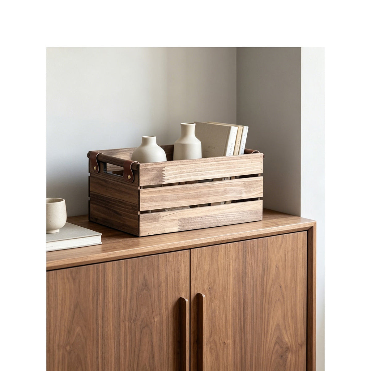 Robust Storage Basket with Practical Handles | High & Bury