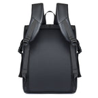 Roll-Top Waterproof Backpack with Padded Straps and Multiple Pockets, view 2