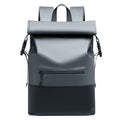 Roll-Top Waterproof Backpack with Padded Straps and Multiple Pockets, view 3