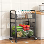 Rolling Kitchen Storage Rack | High & Bury