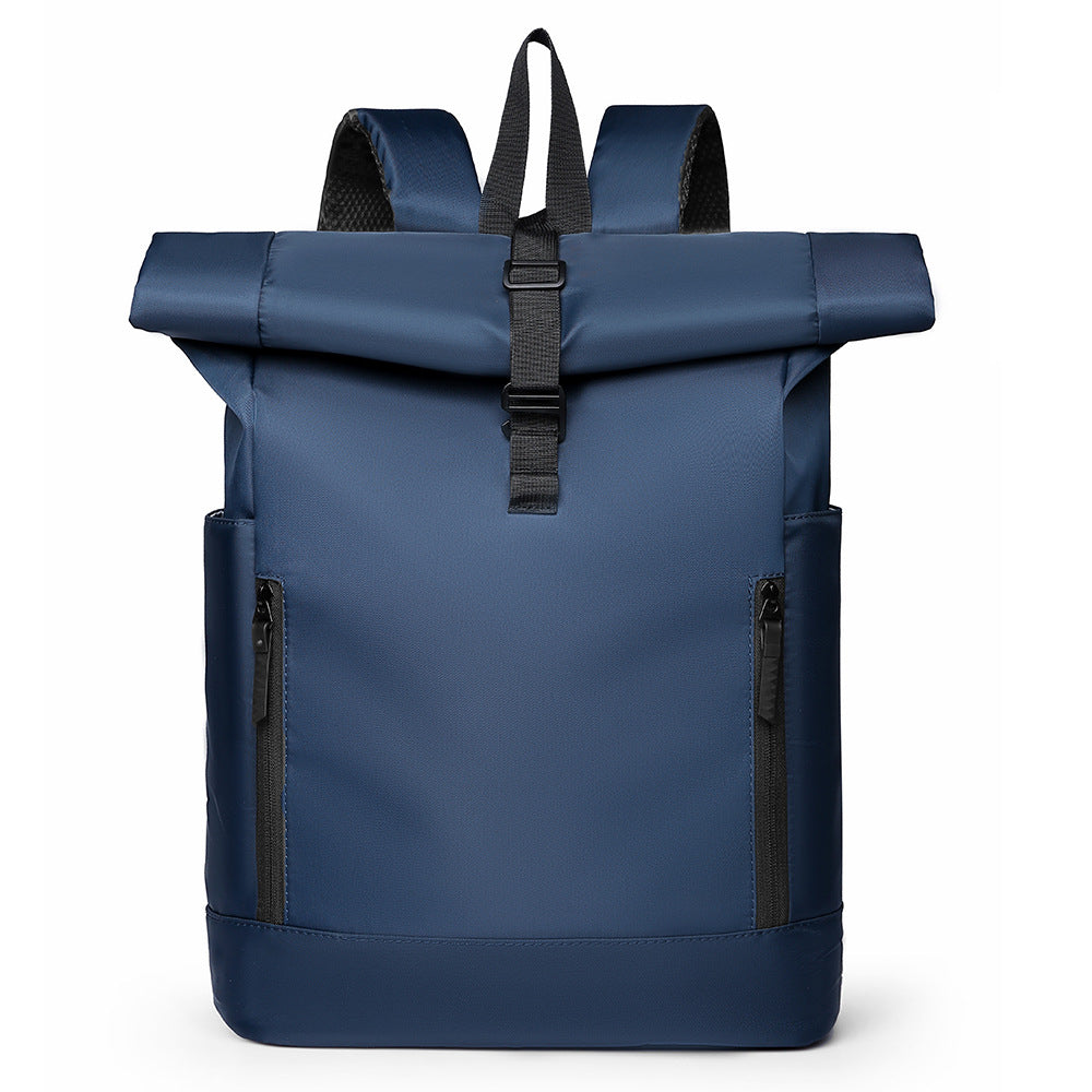 Rolltop Backpack with Padded Straps for Commuting and Weekend Travel, view 4
