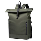 Rolltop Backpack with Padded Straps for Commuting and Weekend Travel, view 6