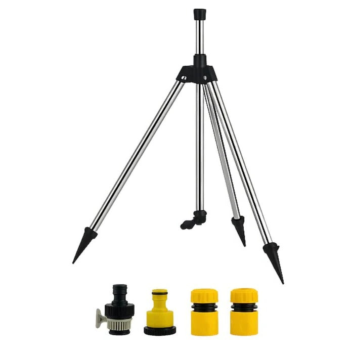 Rotating Tripod Garden Sprinkler, Stainless Steel and ABS, 360°, view 2