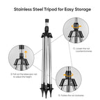 Rotating Tripod Garden Sprinkler with Adjustable Spray and Mist, view 5