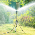 Rotating Tripod Garden Sprinkler with Adjustable Spray and Mist