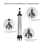 Rotating Tripod Sprinkler with Adjustable Spray and 360-Degree Rotation, view 3