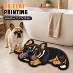 Rottweiler-Shaped Plush Area Mat | High & Bury