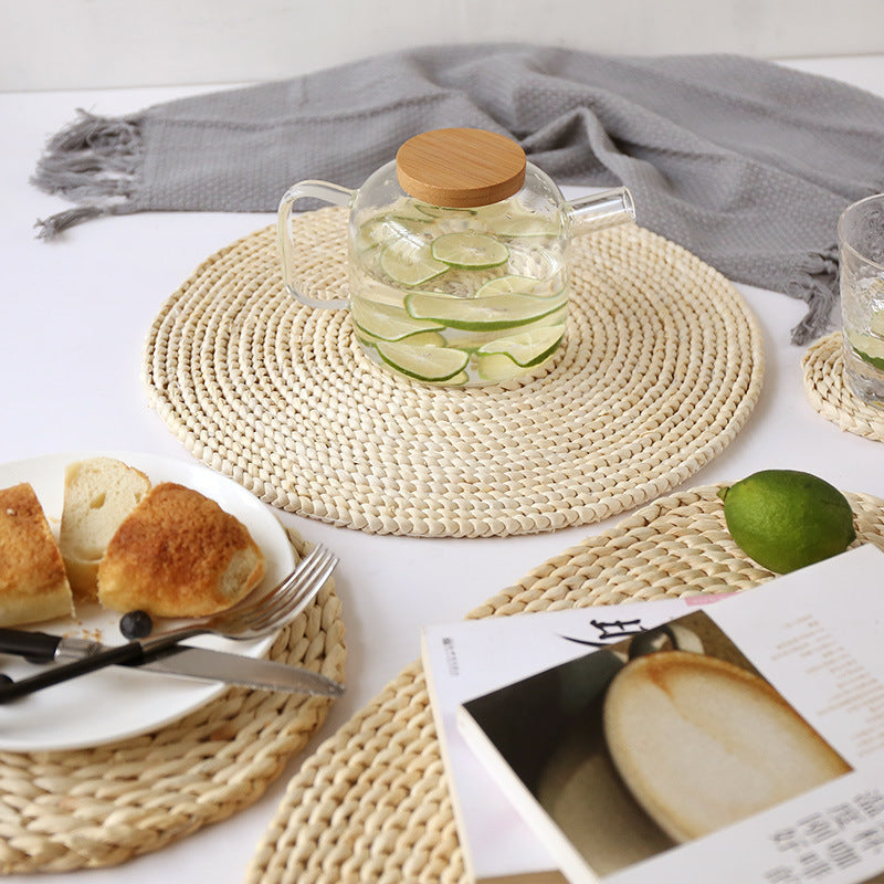 Round Coaster made of Natural Fiber | High & Bury
