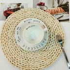 Round Coaster made of Natural Fiber | High & Bury