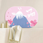 Round Decorative Non-Slip Bath Mat | High & Bury