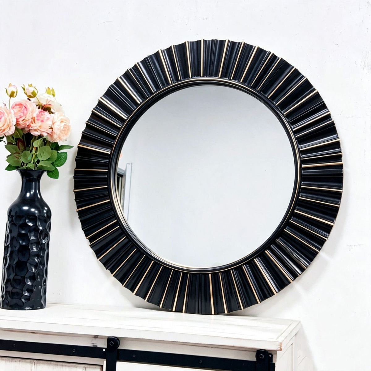 Round Decorative Wall Mirror | High & Bury