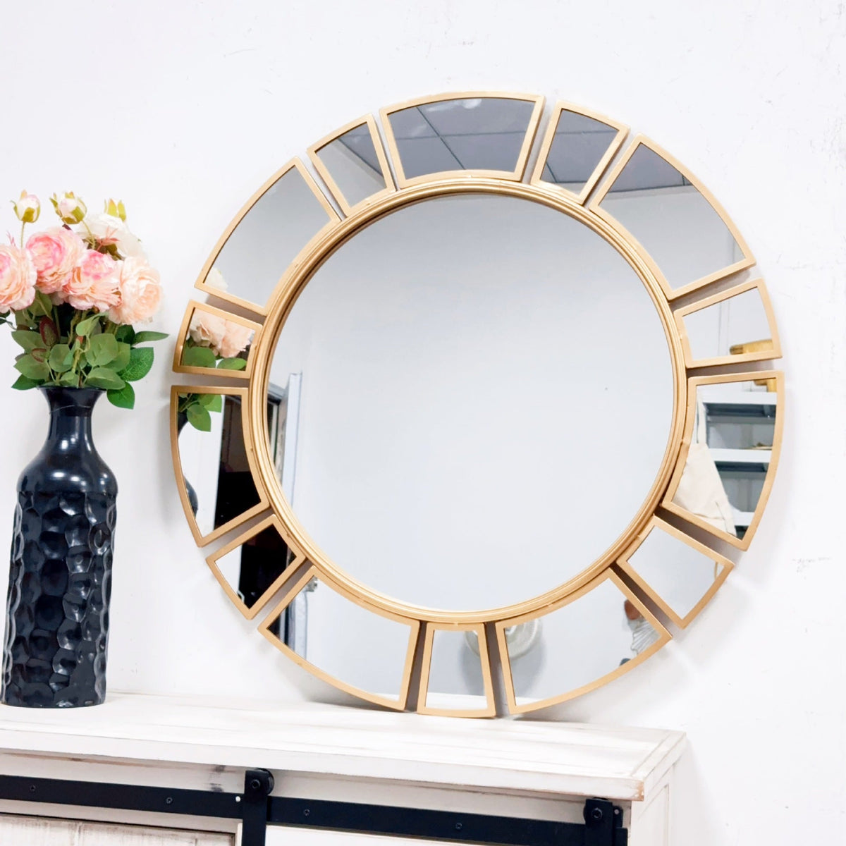 Round Decorative Wall Mirror | High & Bury