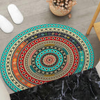 Round Geometric Area Mat | High & Bury