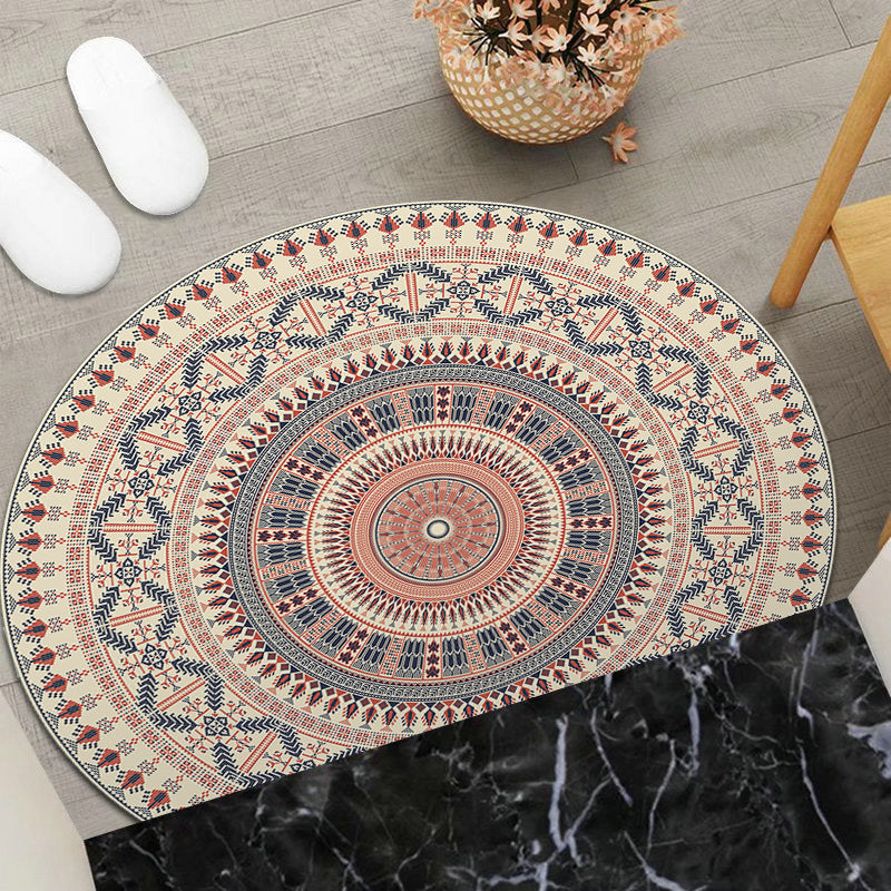 Round Geometric Area Mat | High & Bury