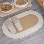 Round Jute Rug with Fringes | High & Bury