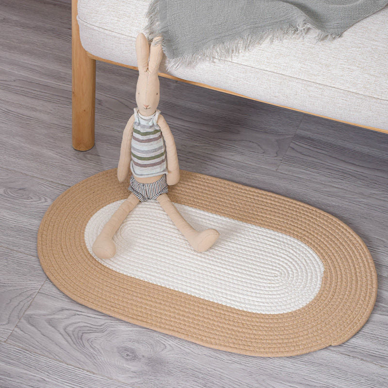 Round Jute Rug with Fringes | High & Bury
