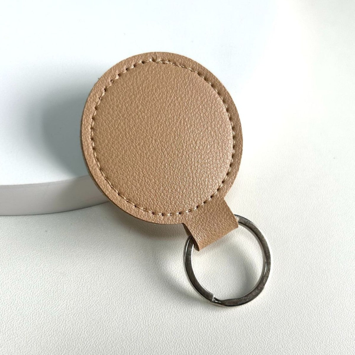 Round Leather Keyring | High & Bury