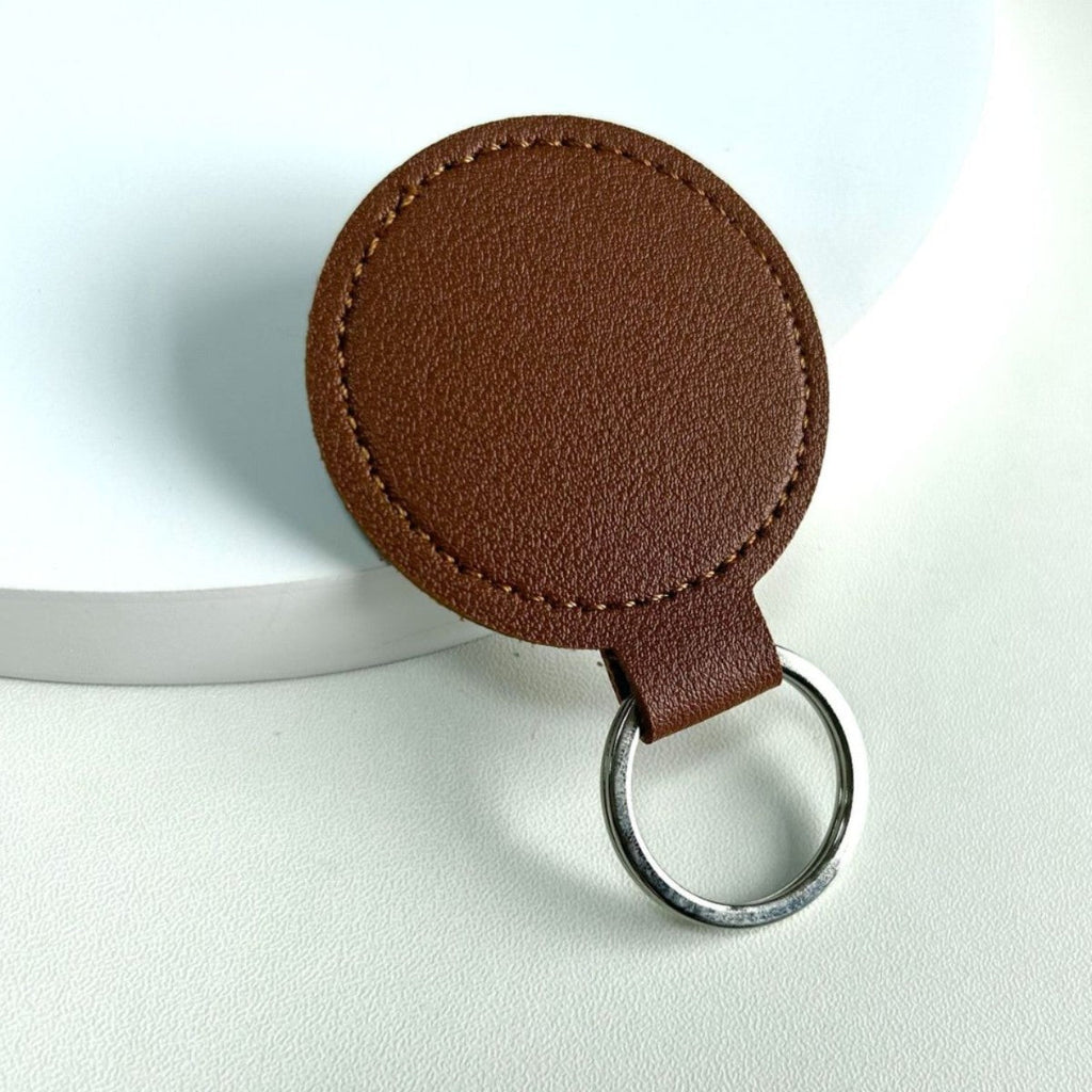Round Leather Keyring | High & Bury