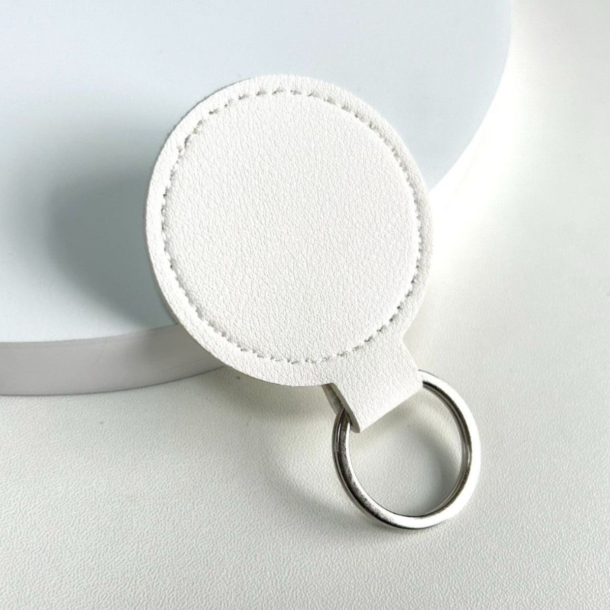 Round Leather Keyring | High & Bury