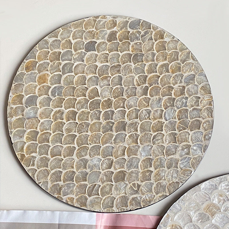 Round Serving Board made from Noble Shells | High & Bury