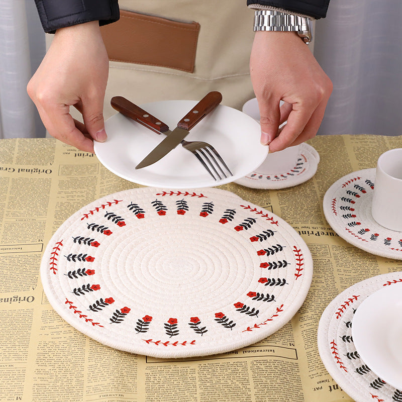 Round Tablecloth with Mandala Pattern | High & Bury