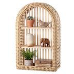 Round Wall Shelf made of Natural Rattan | High & Bury