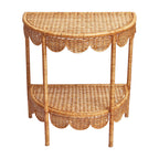 Round Wicker Table in Vintage Style | High & Bury