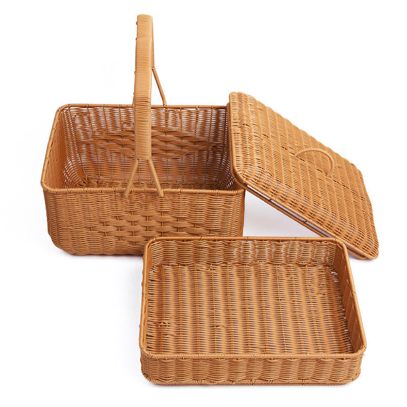 Round Woven Storage Basket | High & Bury