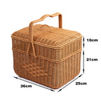 Round Woven Storage Basket | High & Bury