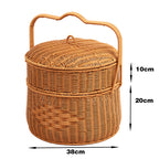 Round Woven Storage Basket | High & Bury
