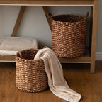Round Woven Storage Bin | High & Bury