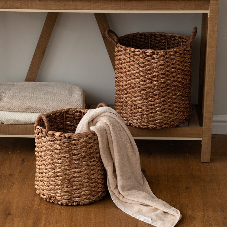Round Woven Storage Bin | High & Bury