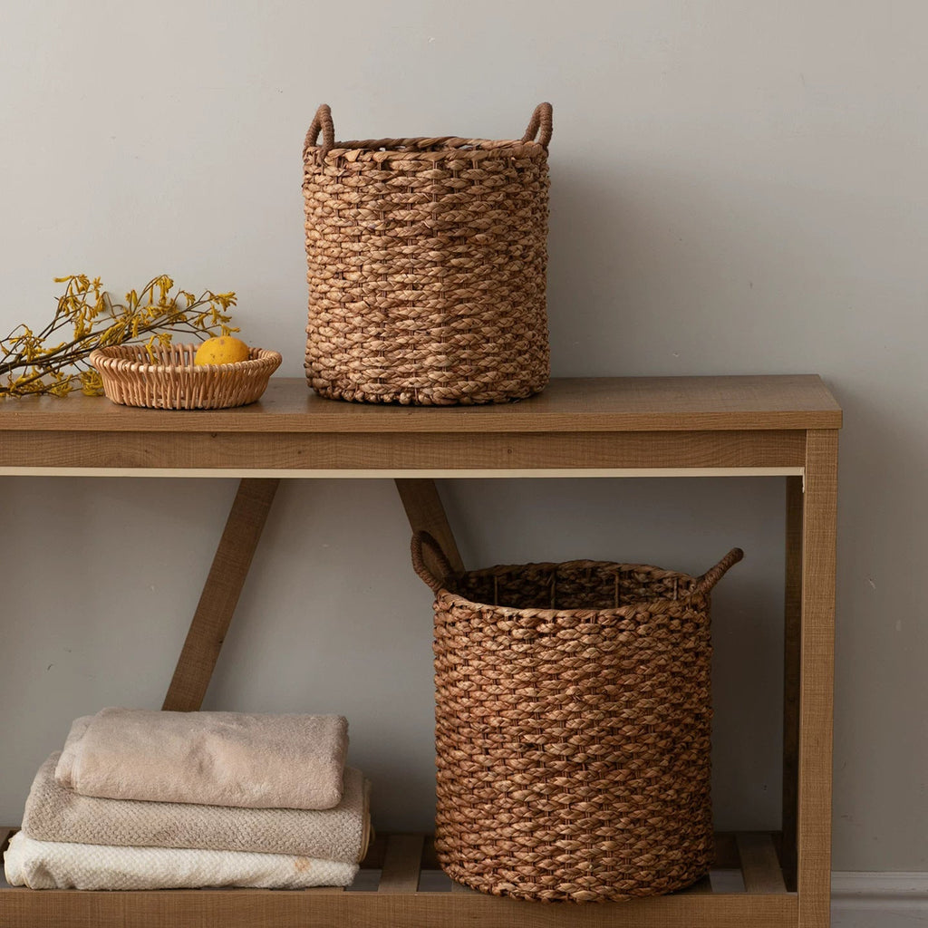 Round Woven Storage Bin | High & Bury