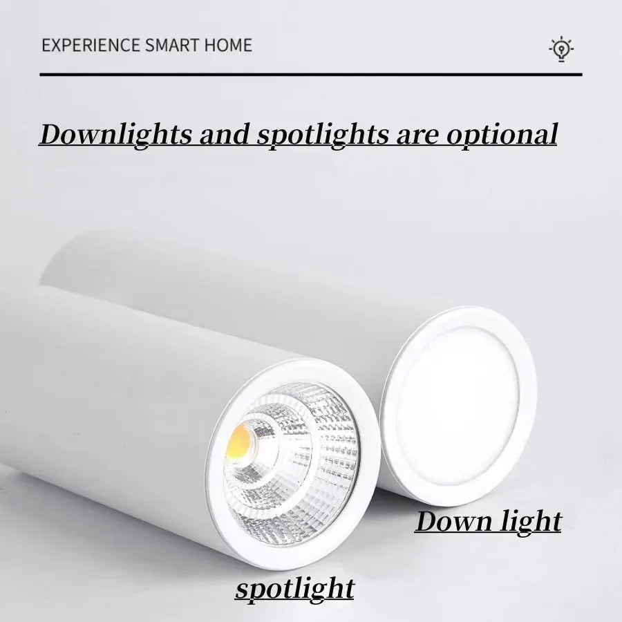 Rowanvale Black LED Surface Mounted Downlight