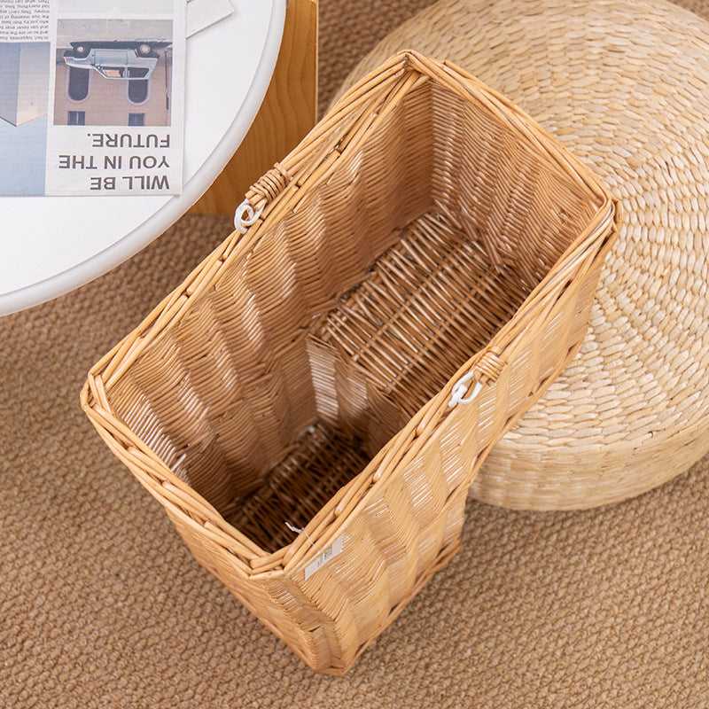 Rustic Basket with Practical Carrying Handle | High & Bury