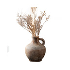 Rustic Ceramic Vase with Handles | High & Bury