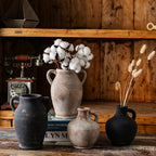 Rustic Ceramic Vase with Handles | High & Bury
